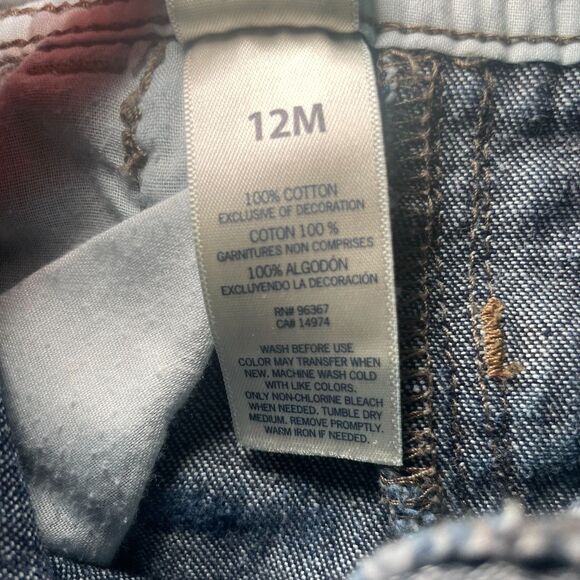 OshKosh B'Gosh 12M Carpenter Overalls Unisex - Picture 7 of 7